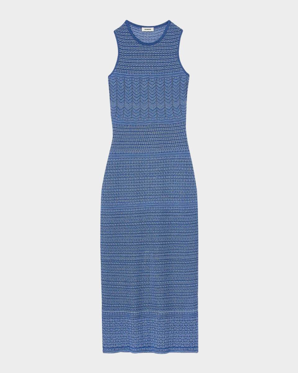 Ludivine Metallic Knit Dress